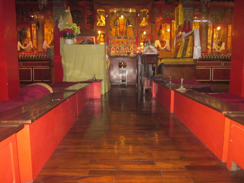 Inside the prayer hall